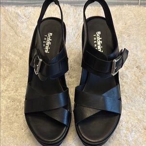 Baldinini Black Sandals Sleek and Stylish